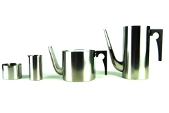 Sale Pamono Vintage Cylinda-Line Coffee and Tea Set by Arne Jacobsen for Stelton, Set of 4