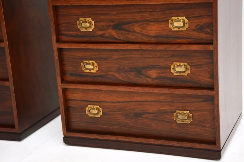 Pamono Vintage Danish Bedside Chests by Henning Korch for Silkeborg, 1960s, Set of 2> Dressers, Commodes & Chests