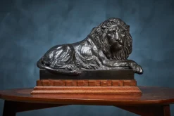Clearance Pamono Vintage Danish Black Terracotta Lion by Carlsson for P. Ibsen, 1960s