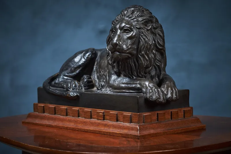 Clearance Pamono Vintage Danish Black Terracotta Lion by Carlsson for P. Ibsen, 1960s
