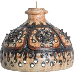 Pamono Vintage Danish Ceramic Pendant with Holes and Spikes, 1960s> Ceiling Lights