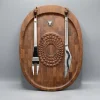Pamono Vintage Danish Cutting Board with Cutlery from Digsmed, 1960s> Serving Dishes