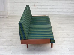 Pamono Vintage Danish Daybed in Furniture Wool and Teak, 1970s><noscript><img width=