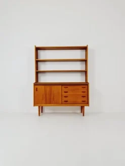 Pamono Vintage Danish Freestanding Book Case in Teak by Bengt Ruda, 1960s> Shelves & Wall Units