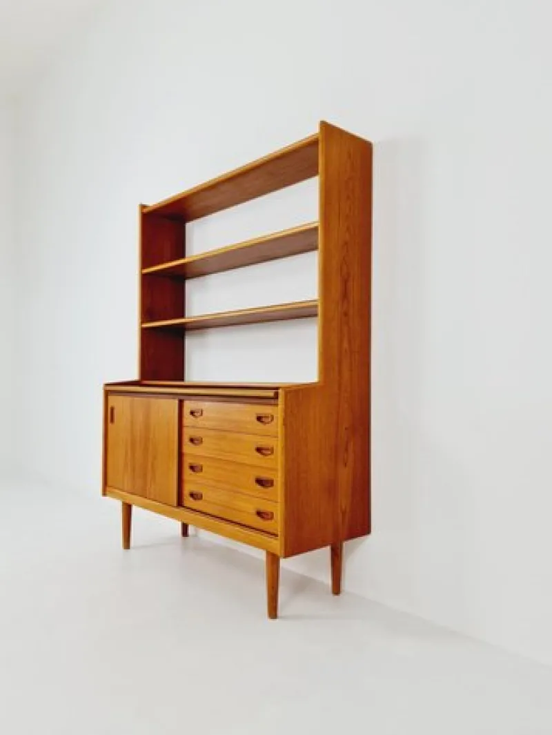 Pamono Vintage Danish Freestanding Book Case in Teak by Bengt Ruda, 1960s> Shelves & Wall Units