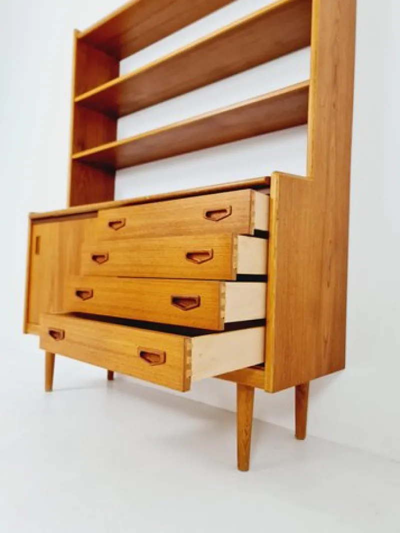 Pamono Vintage Danish Freestanding Book Case in Teak by Bengt Ruda, 1960s> Shelves & Wall Units