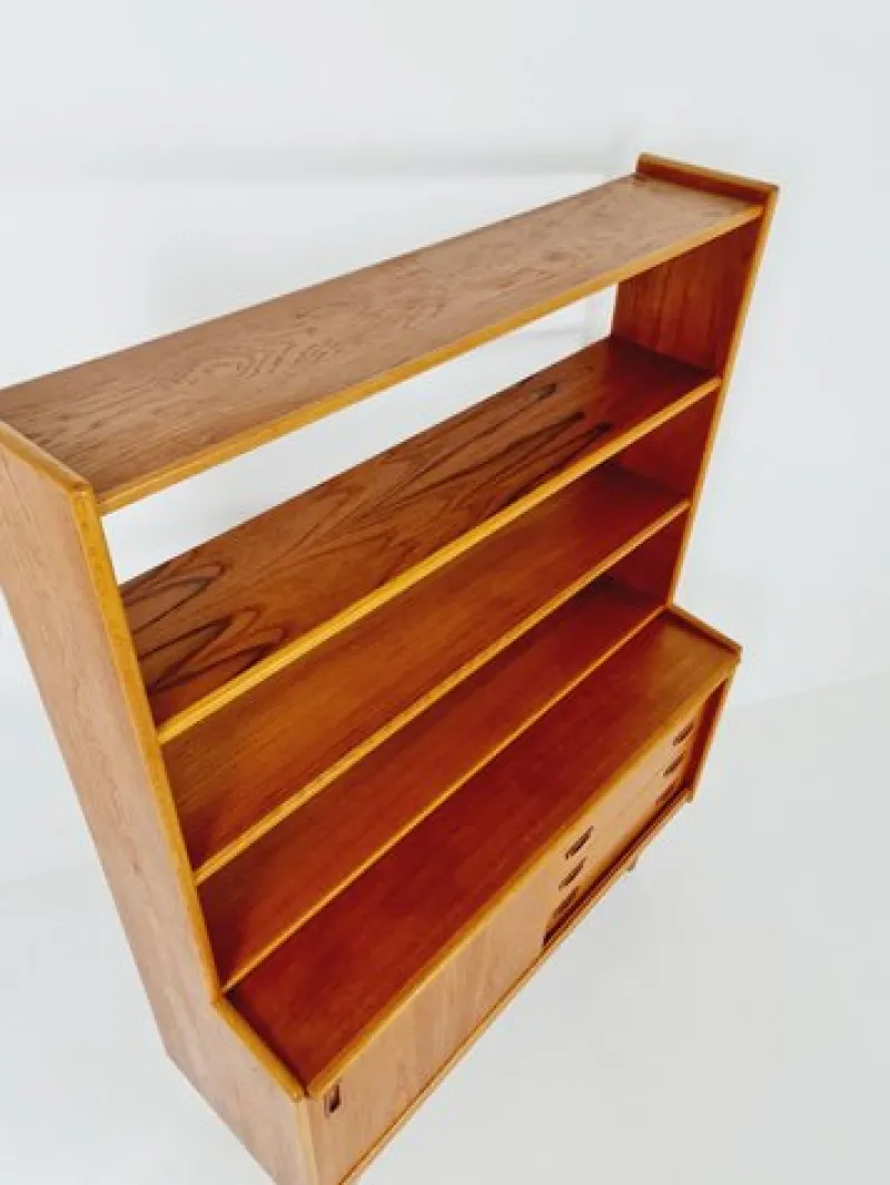 Pamono Vintage Danish Freestanding Book Case in Teak by Bengt Ruda, 1960s> Shelves & Wall Units