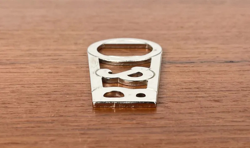 Pamono Vintage Danish Metal Bottle Opener from Bang & Olufsen, 1970s