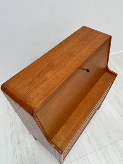 Pamono Vintage Danish Model 88 Secretary in Teak by Arne Wahl Iversen for Vinde Møbelfabrik, 1960s><noscript><img width=