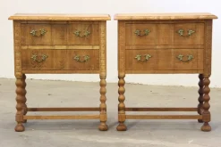 Discount Pamono Vintage Danish Modern Oak Nightstands by Henning Kjærnulf, 1960s, Set of 2