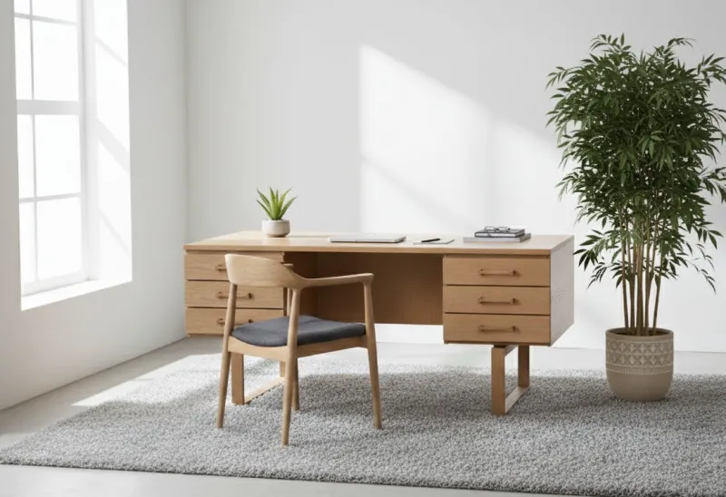 Discount Pamono Vintage Danish Oak Desk by Henning Jensen & Torben Valeur for Dyrlund, 1960s