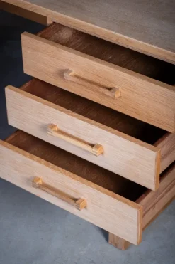 Discount Pamono Vintage Danish Oak Desk by Henning Jensen & Torben Valeur for Dyrlund, 1960s