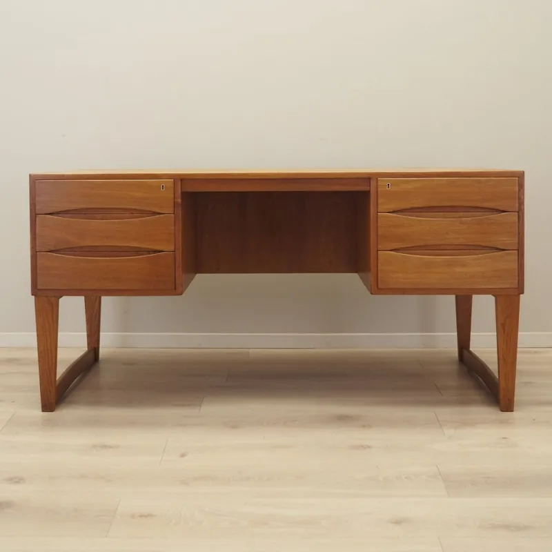 Best Pamono Vintage Danish Oak Desk by Christian Møller, 1960s