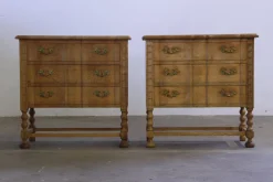 New Pamono Vintage Danish Oak Nightstands by Henning Kjærnulf, 1960s, Set of 2