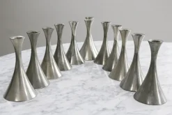 Online Pamono Vintage Danish Pewter Candlestick by Arne Erkers for Just Andersen, 1950s
