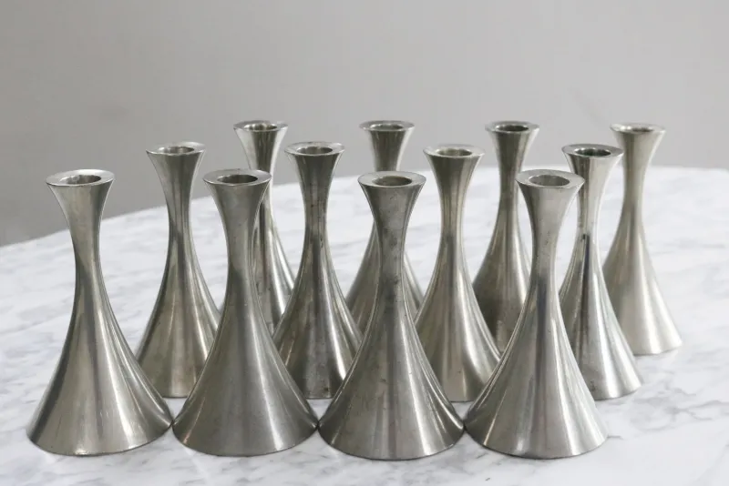 Online Pamono Vintage Danish Pewter Candlestick by Arne Erkers for Just Andersen, 1950s