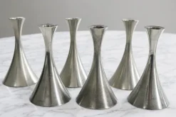 Online Pamono Vintage Danish Pewter Candlestick by Arne Erkers for Just Andersen, 1950s