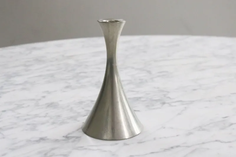 Online Pamono Vintage Danish Pewter Candlestick by Arne Erkers for Just Andersen, 1950s