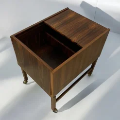 Pamono Vintage Danish Rosewood Bar Trolley by Erling Torvits> Serving Bar Carts & Trolleys