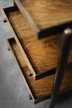 Online Pamono Vintage Danish Rosewood Serving Trolley by Poul Hundevad, 1960s