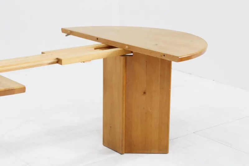 New Pamono Vintage Danish Round Extendable Dining Table in Wood, 1960s