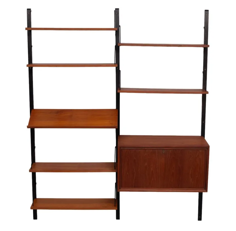 Discount Pamono Vintage Danish Royal Wall System with Magazine Holder by Poul Cadovius, 1960s