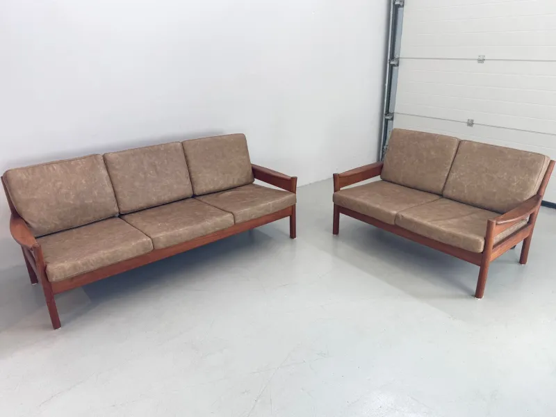 Best Pamono Vintage Danish Sofas attributed to Børge Jensen & Sønner, 1960s, Set of 2