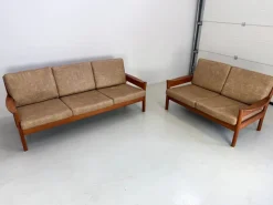 Best Pamono Vintage Danish Sofas attributed to Børge Jensen & Sønner, 1960s, Set of 2