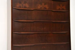 Pamono Vintage Danish Tallboy Chest of Drawers, 1960><noscript><img width=
