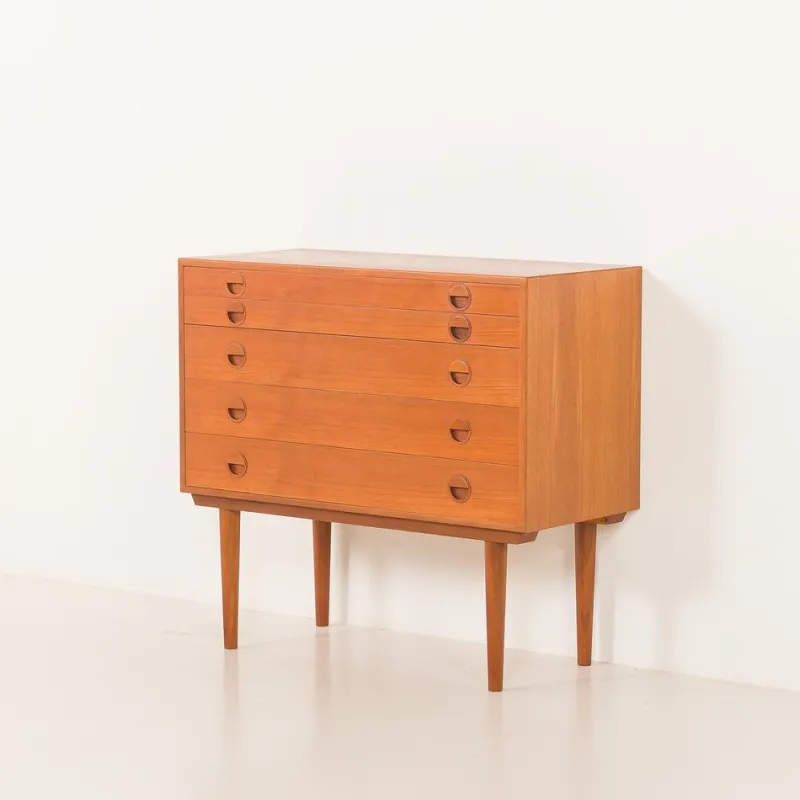 Pamono Vintage Danish Teak Chest of Drawers by Rud Thygesen and Johnny Sørensen for HG Furniture, 1960s> Dressers, Commodes & Chests