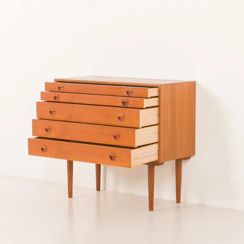 Pamono Vintage Danish Teak Chest of Drawers by Rud Thygesen and Johnny Sørensen for HG Furniture, 1960s> Dressers, Commodes & Chests