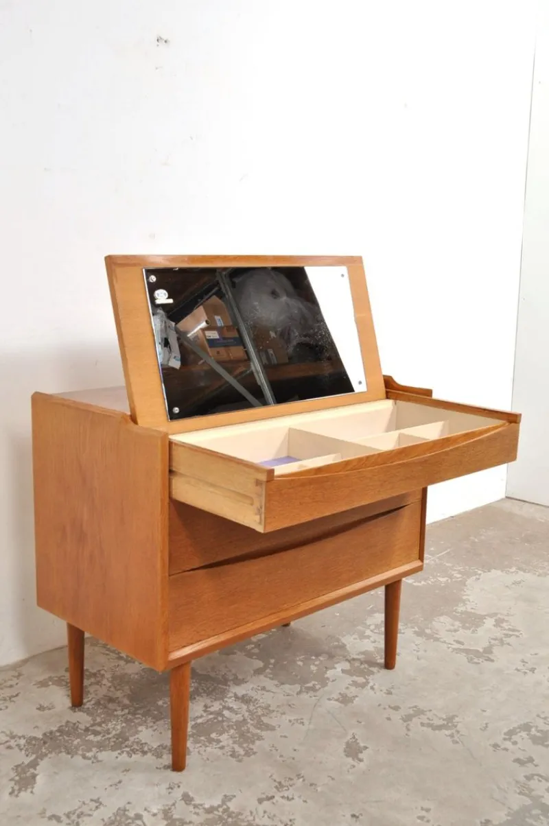 New Pamono Vintage Danish Teak Dressing Table or Chest of Drawers from Ølholm Møbelfabrik, 1960s