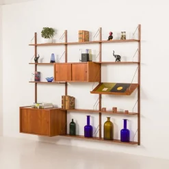 Pamono Vintage Danish Teak Wall Unit from PS System, 1960s><noscript><img width=