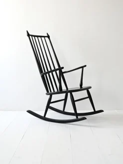 Hot Pamono Vintage Danish Windsor Style Rocking Chair, 1950s
