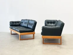 Pamono Vintage Dark Green German Corner Bench, 1970s, Set of 2> Worktables & Workbenches