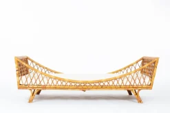 Clearance Pamono Vintage Daybed in Rattan, 1950