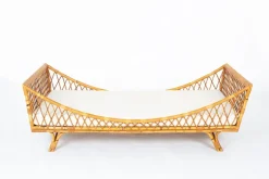 Clearance Pamono Vintage Daybed in Rattan, 1950
