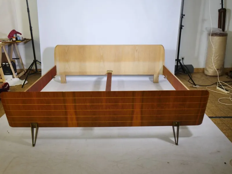 Pamono Vintage Design Double Bed, 1960s> Beds & Bedroom Sets