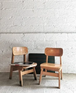 Sale Pamono Vintage Design School Chairs by Eibe for Children, Germany, 1960s, Set of 2