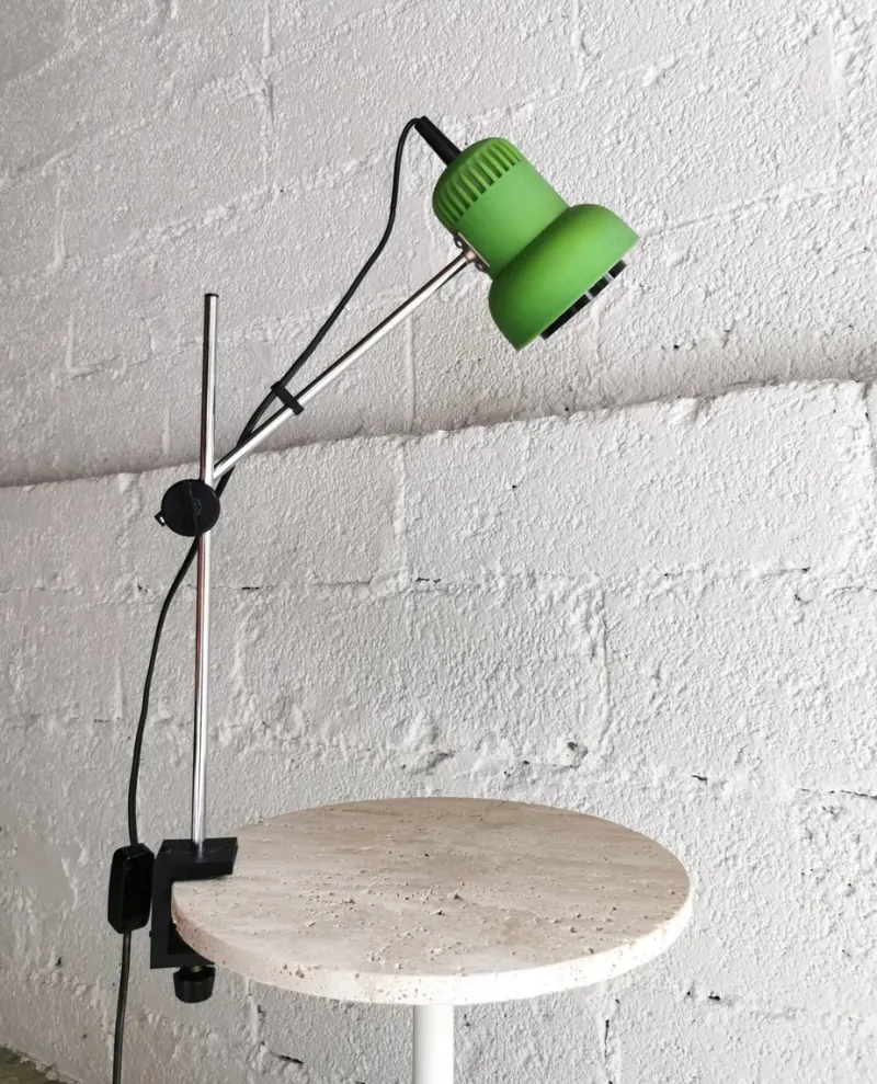 Pamono Vintage Desk Lamp in Green from Brilliant Leuchten, 1970s> Table Lamps