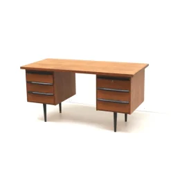 Pamono Vintage Desk with Six Drawers on Legs, 1960s> Desks
