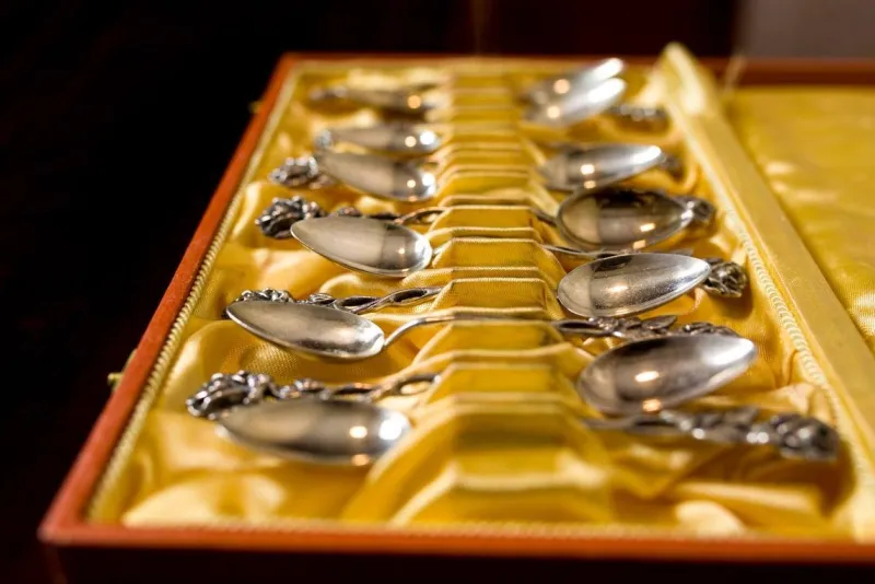 New Pamono Vintage Dessert Teaspoons in Silver, 1948, Set of 14