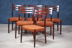 Pamono Vintage Dining Chairs by Svend Aage Madsen, 1960s, Set of 6> Side Chairs & Dining Chairs