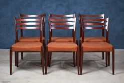 Pamono Vintage Dining Chairs by Svend Aage Madsen, 1960s, Set of 6><noscript><img width=