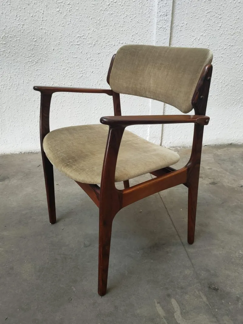 Pamono Vintage Dining Set by Erik Buck, Set of 11> Side Chairs & Dining Chairs
