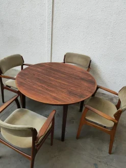 Pamono Vintage Dining Set by Erik Buck, Set of 11><noscript><img width=