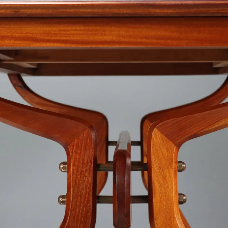 Pamono Vintage Dining Table in Mahogany Veneer, Italy, 1960s> Dining Tables & Sets
