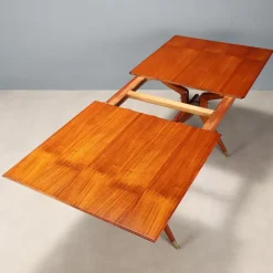 Pamono Vintage Dining Table in Mahogany Veneer, Italy, 1960s><noscript><img width=