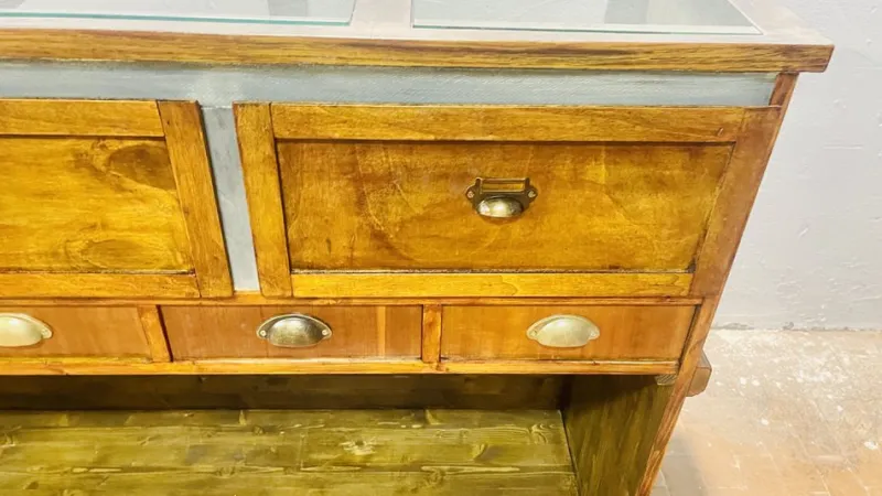 Pamono Vintage Display Counter, 1940s> Worktables & Workbenches