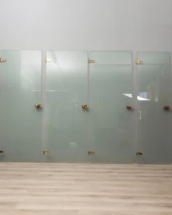 Pamono Vintage Doors in Glass and Brass from from Fontana Arte, Set of 4> Architectural Elements
